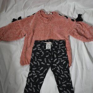 2T Jessica Simpson Chenille and bows outfit